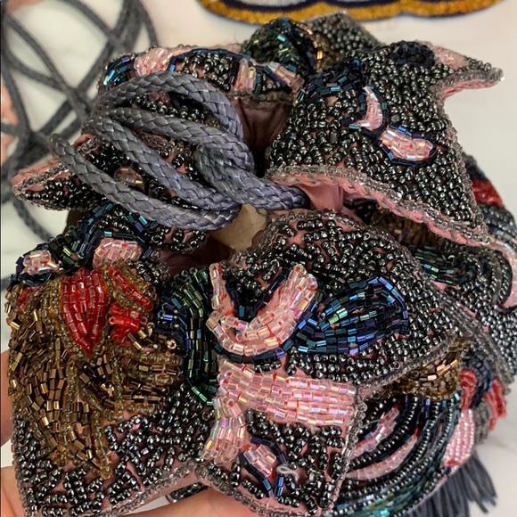 Beaded draw string fairy bag - Picture 3 of 8